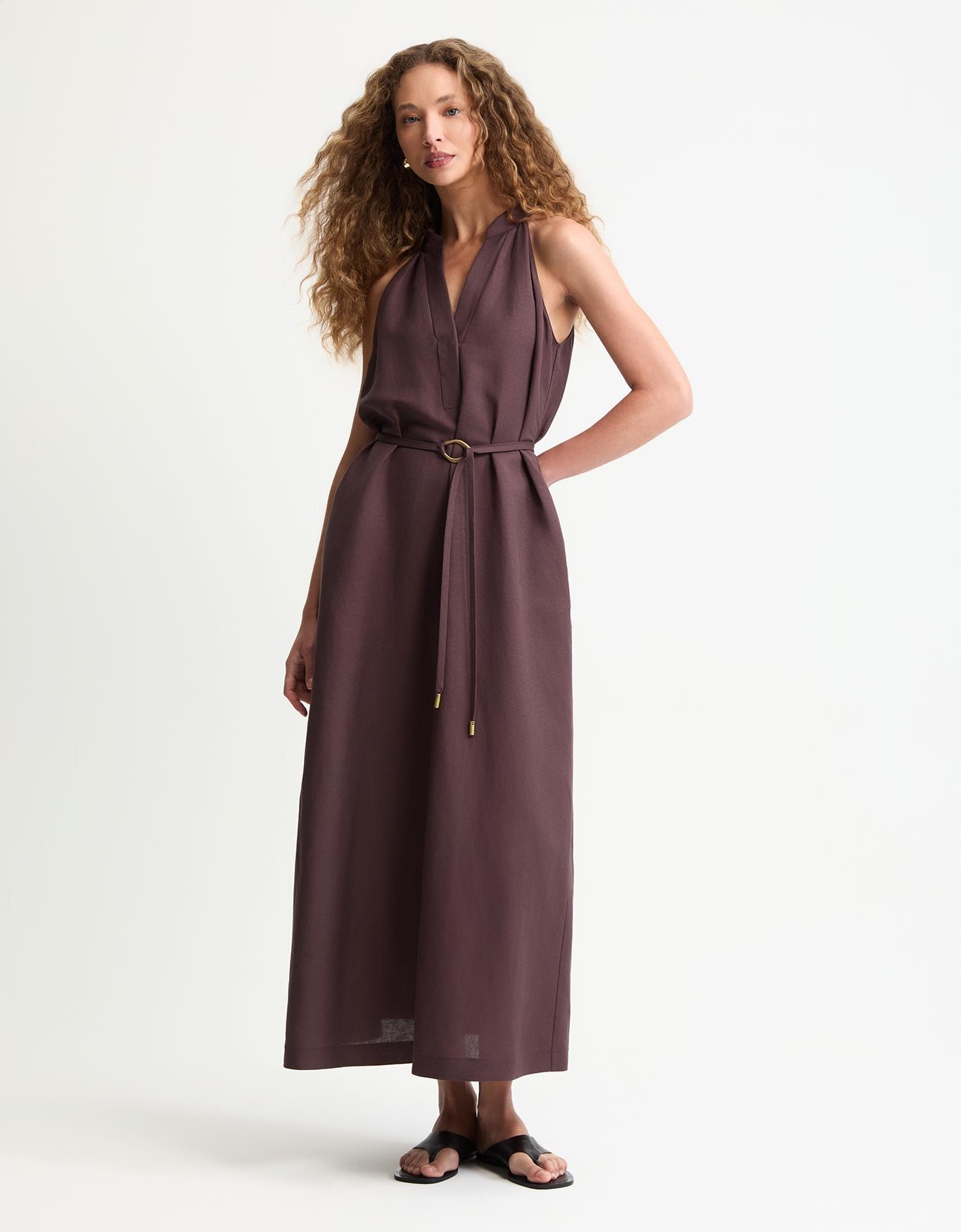 Vestido Evasê Com Cinto