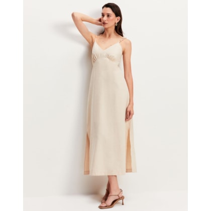 Vestido Evasê Detalhe Alça