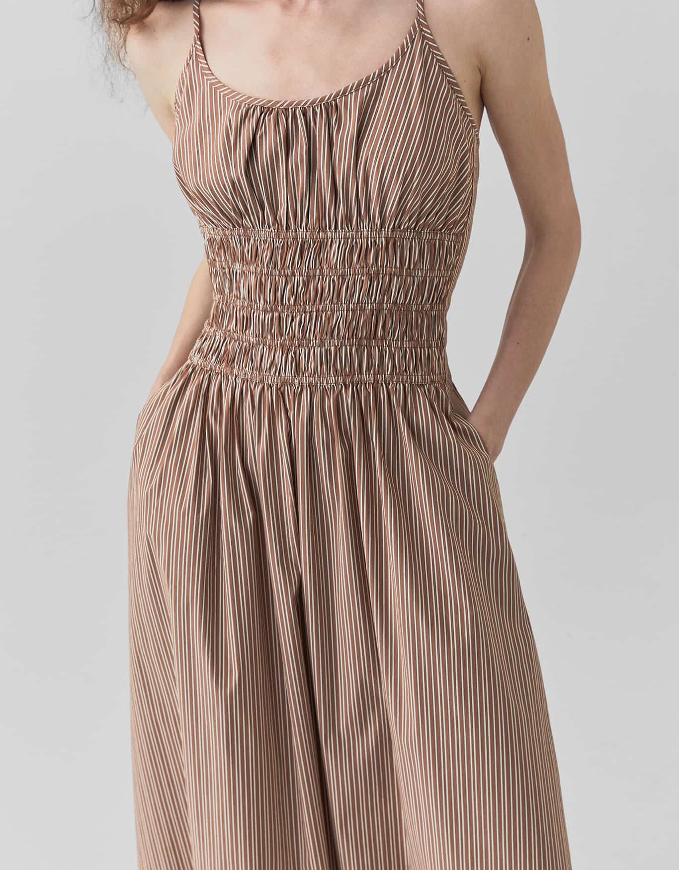 Vestido Evasê Fio Tinto