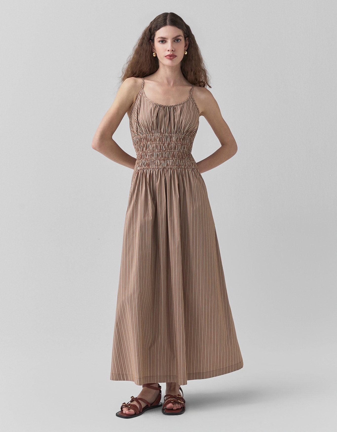 Vestido Evasê Fio Tinto