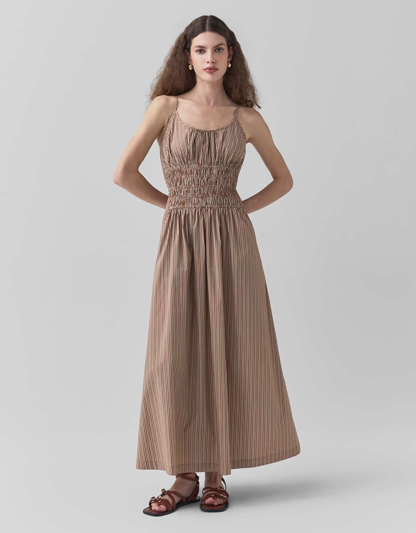 Vestido Evasê Fio Tinto