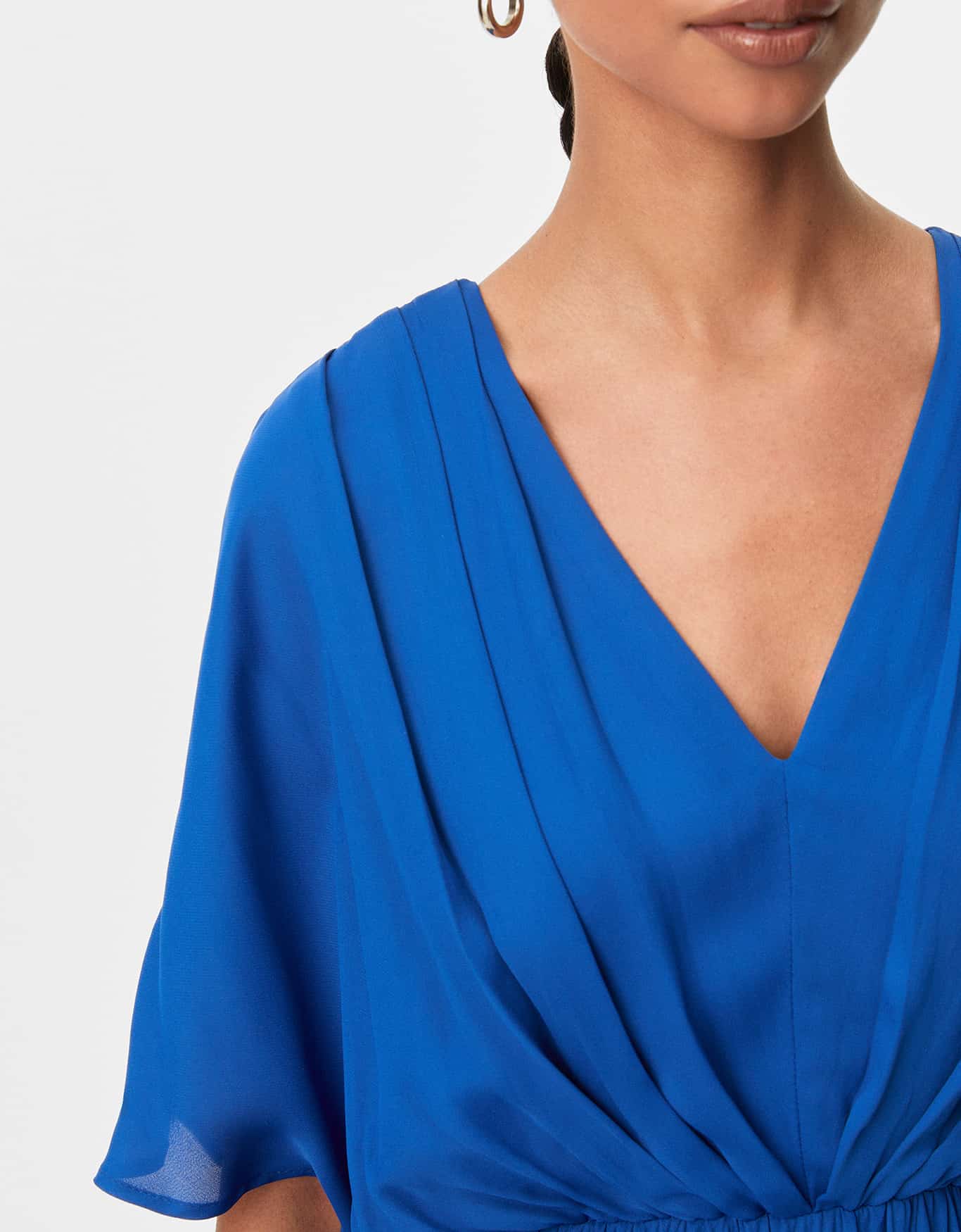 Vestido Evasê Manga Curta