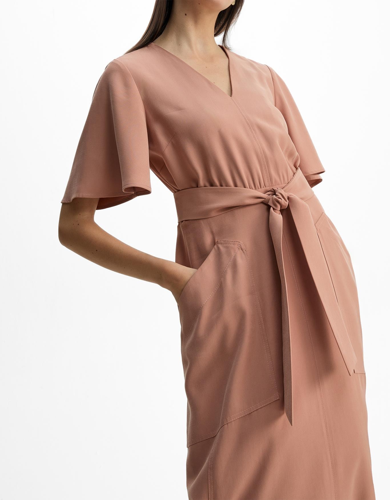 Vestido Evasê Pespontos