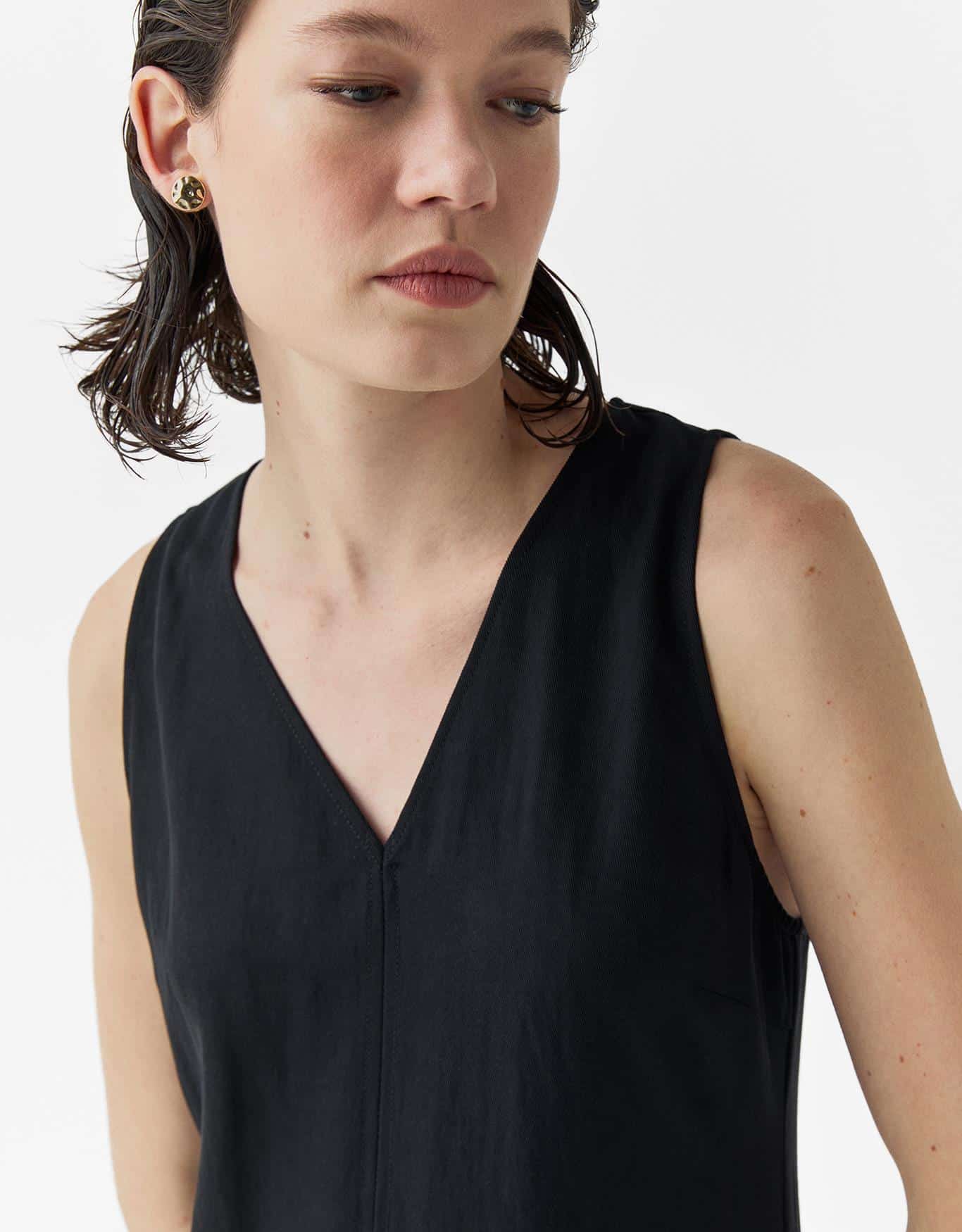 Vestido Evasê Recortes