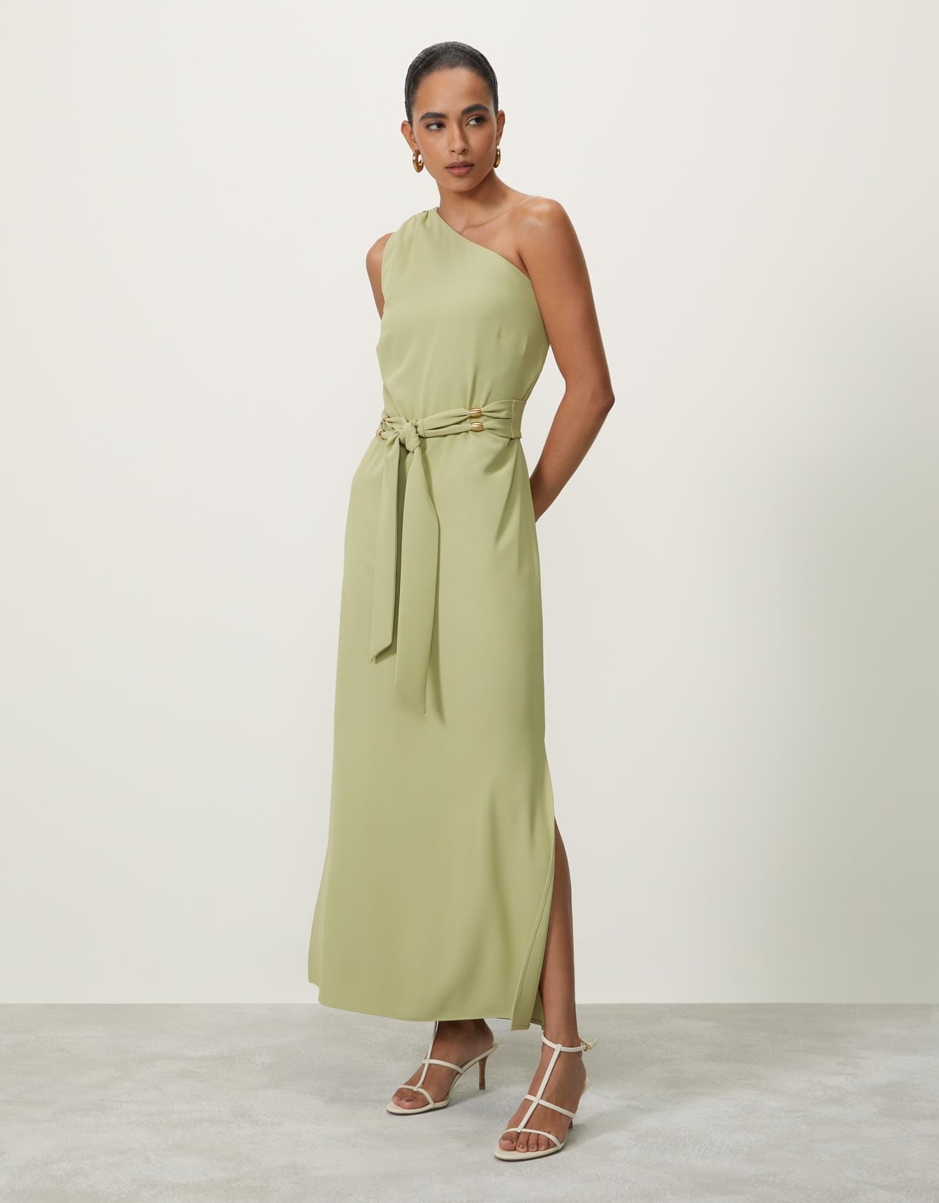 Vestido Evasê Um Ombro Só