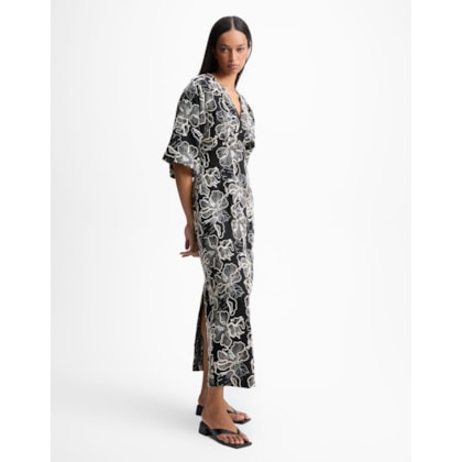 Vestido Flor Bordada Pb