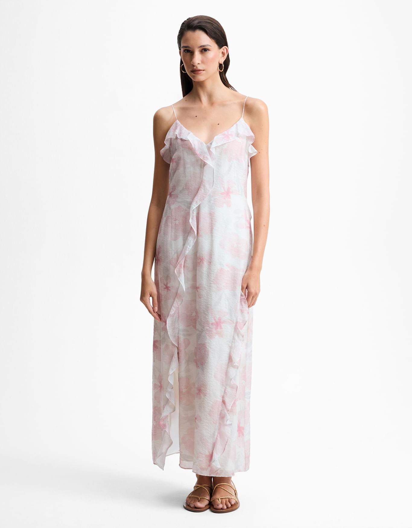 Vestido Floral Aquarela