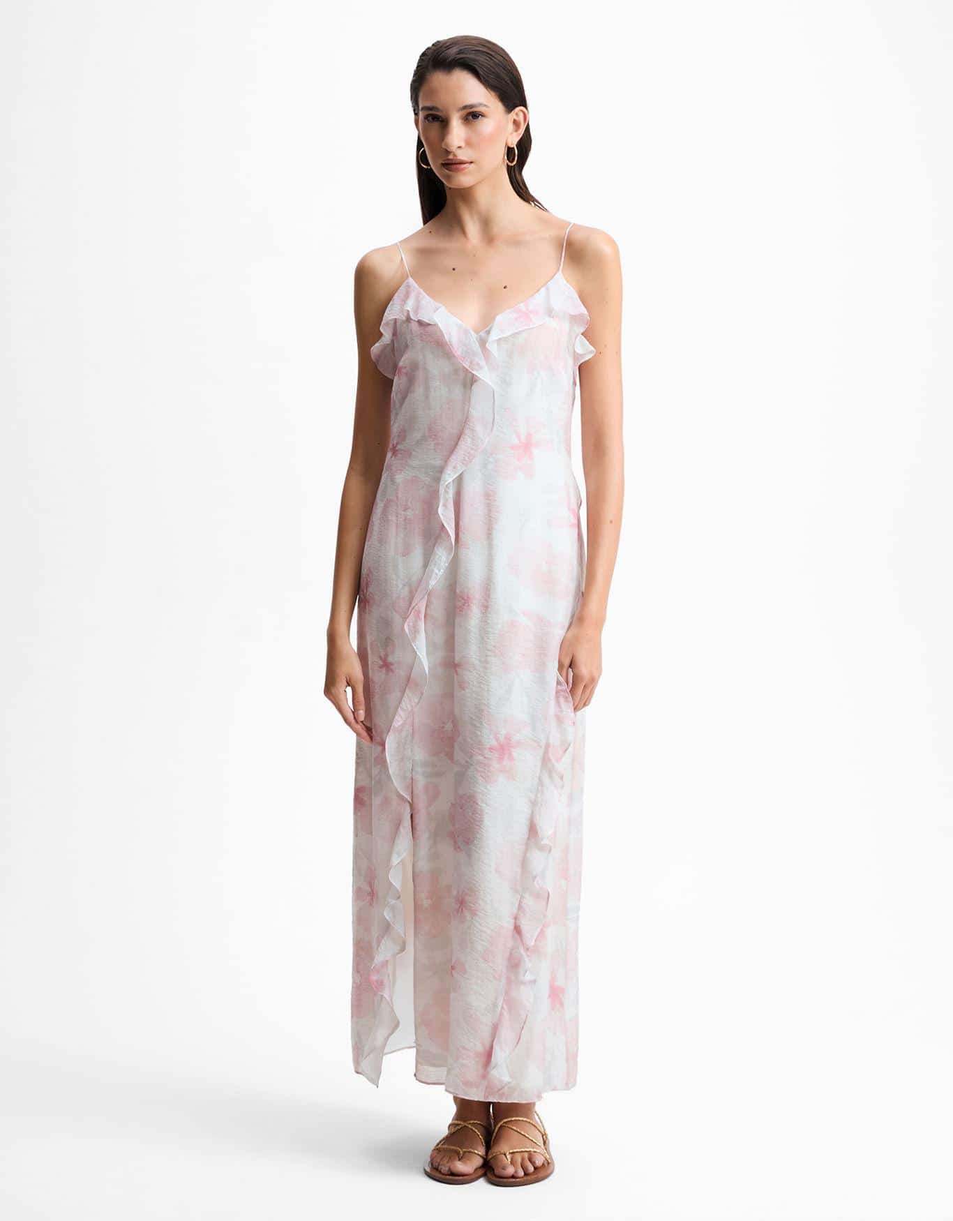 Vestido Floral Aquarela