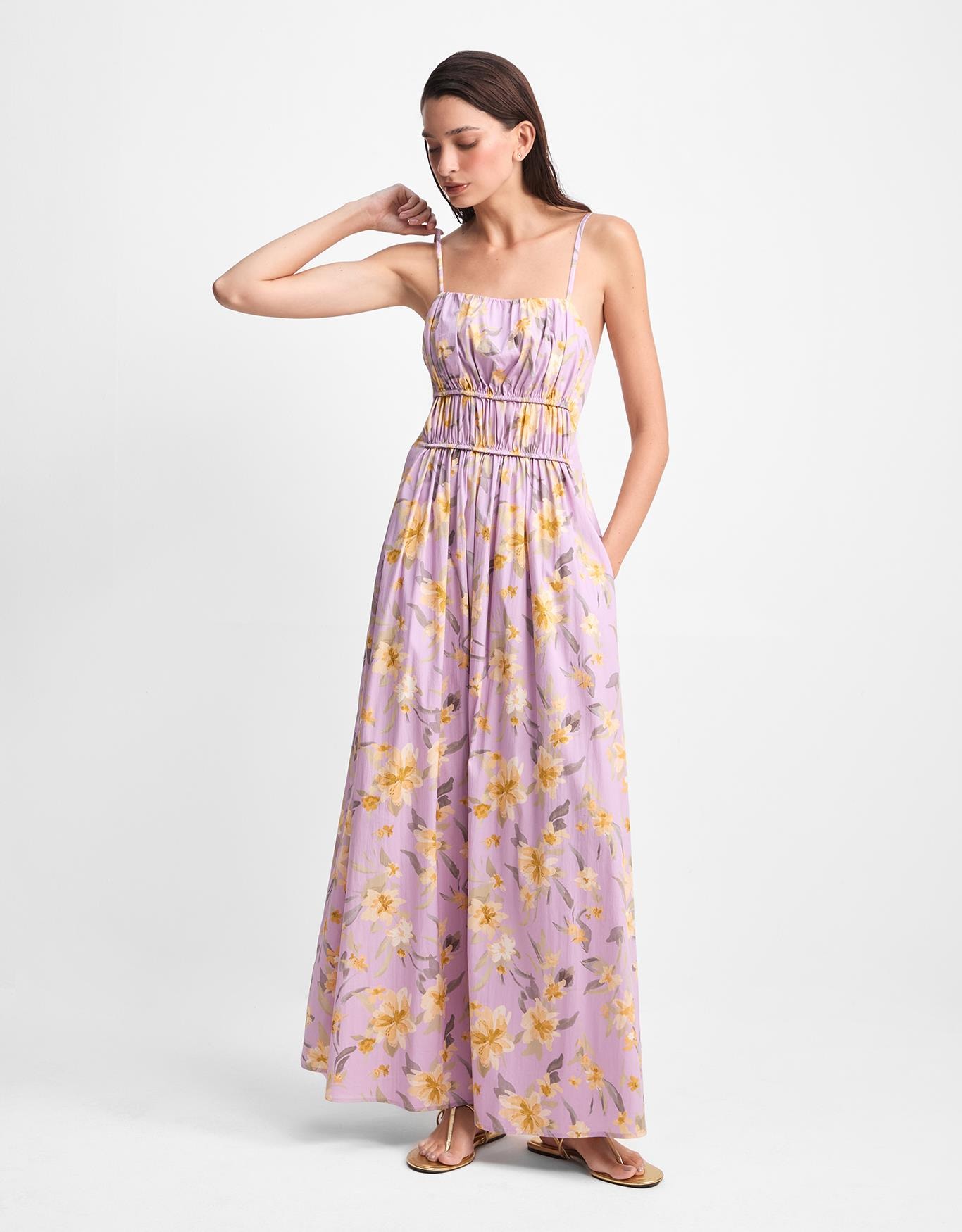 Vestido Floral Botanique Lilás