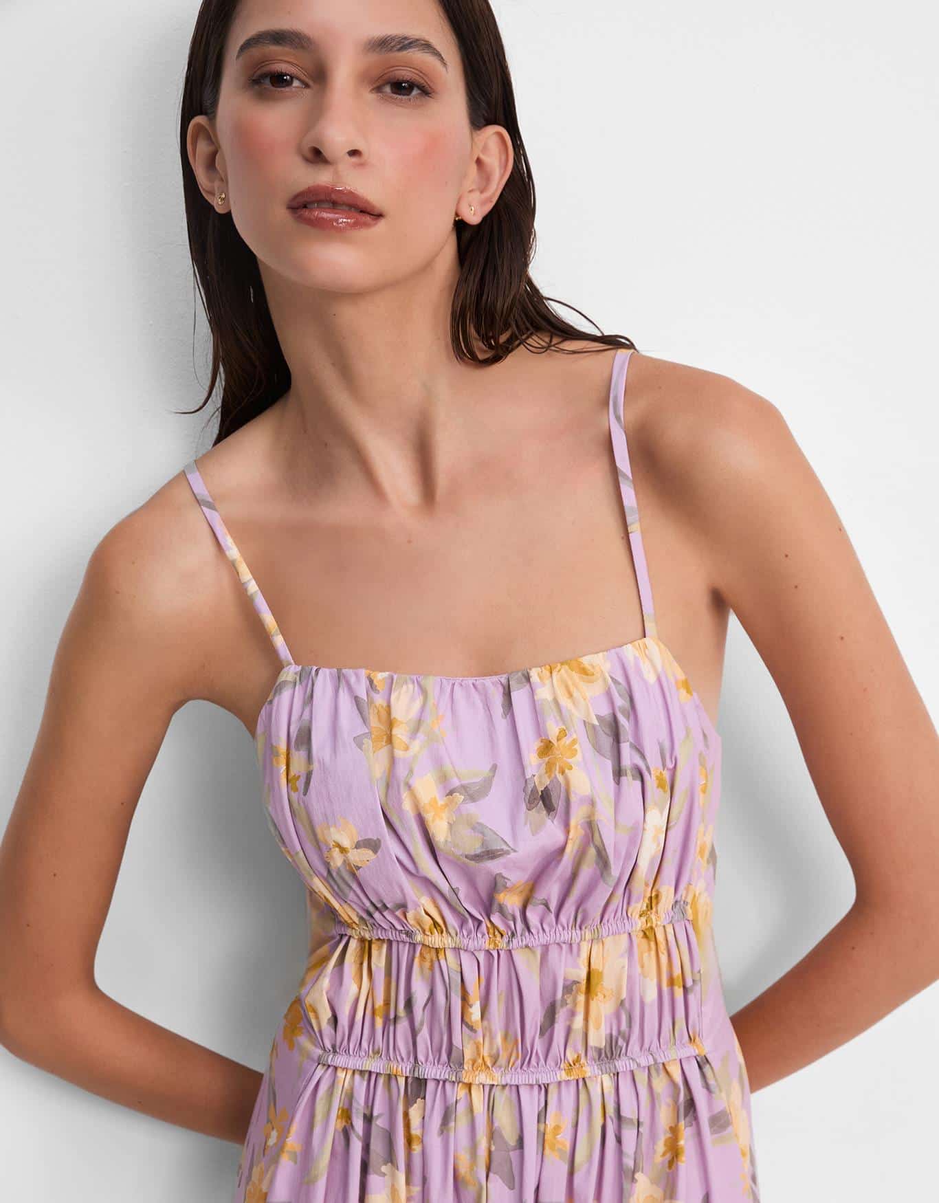 Vestido Floral Botanique Lilás