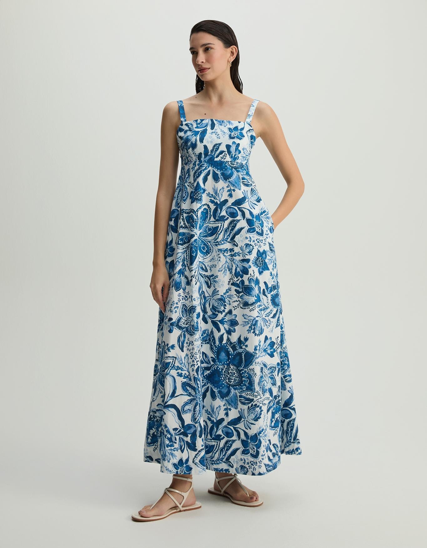 Vestido Floral Indigo