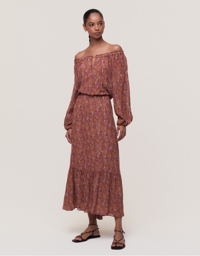 Shoulder — Vestido Floral Jacarandá