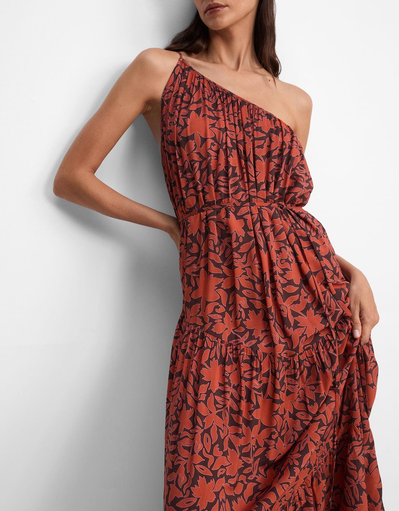 Vestido Floral Laranja