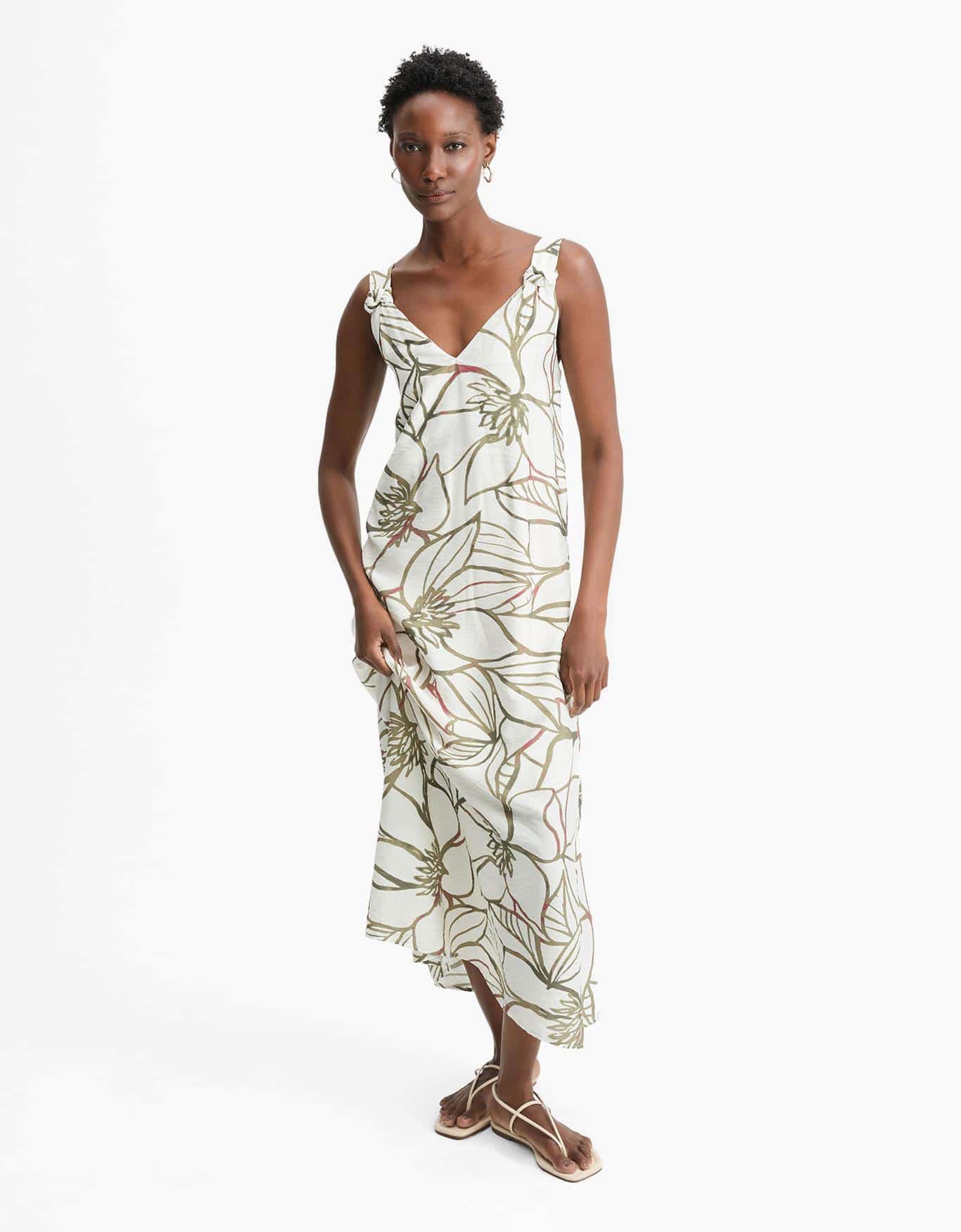 Vestido Floral Reflexos Off