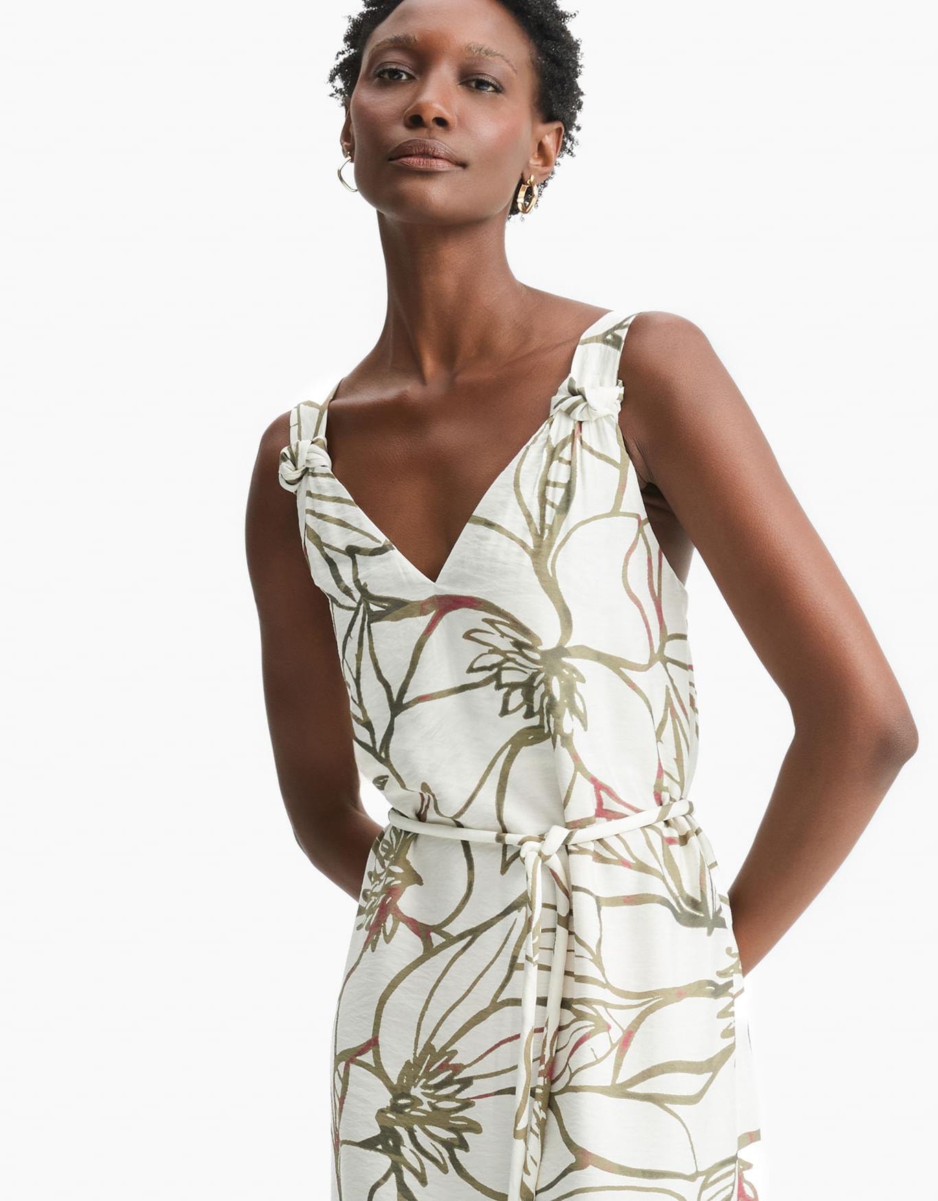 Vestido Floral Reflexos Off