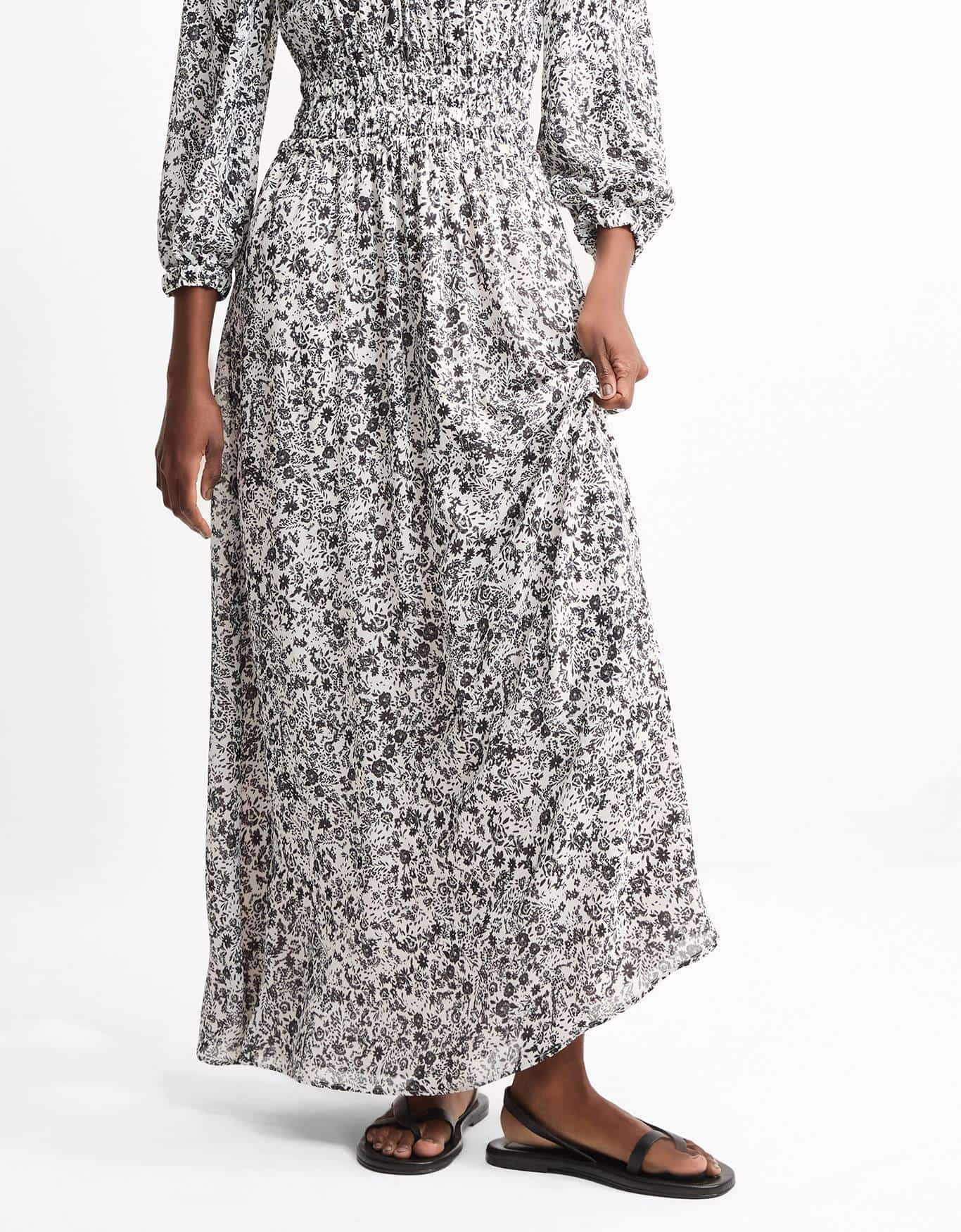 Vestido Floral Renda Off