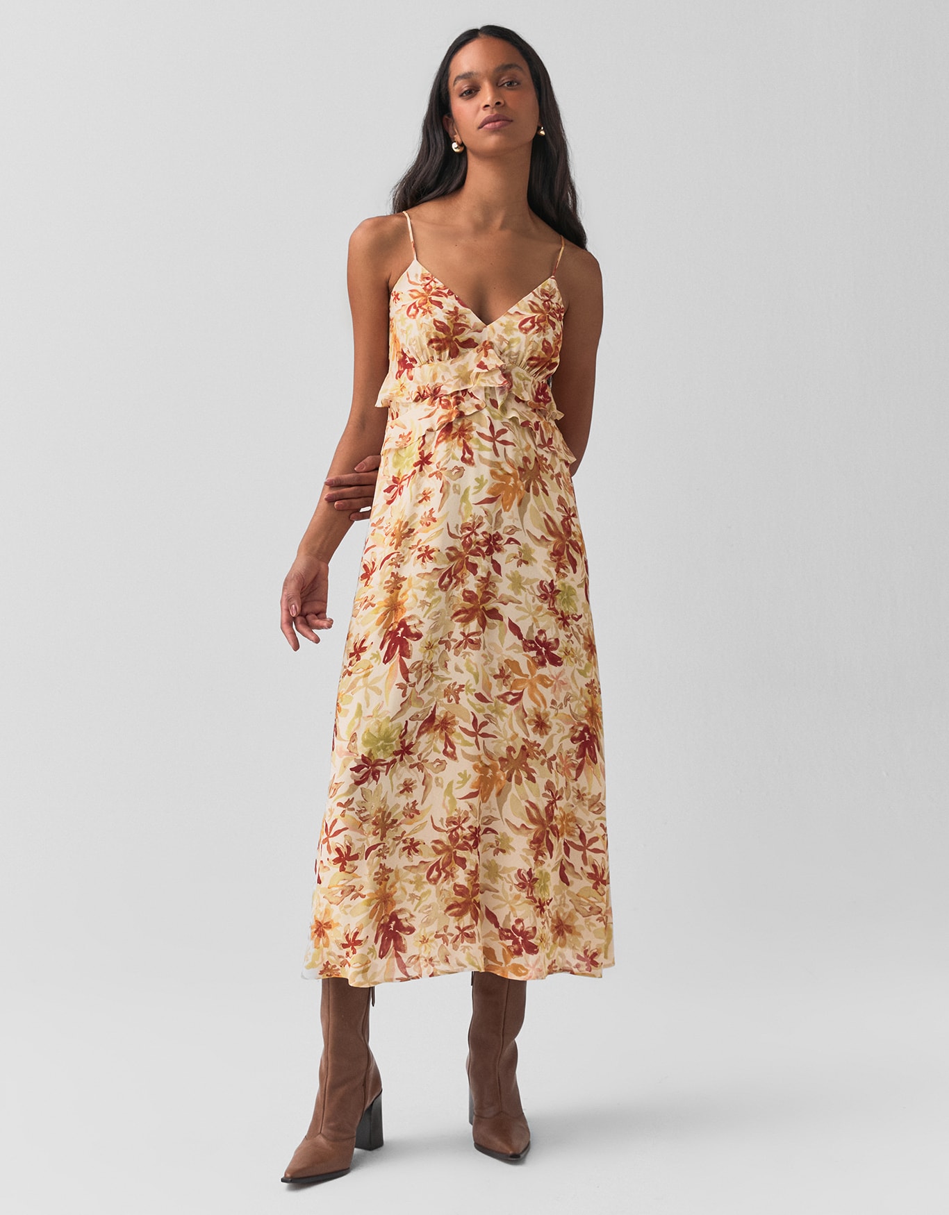 Vestido Flores Aquarela