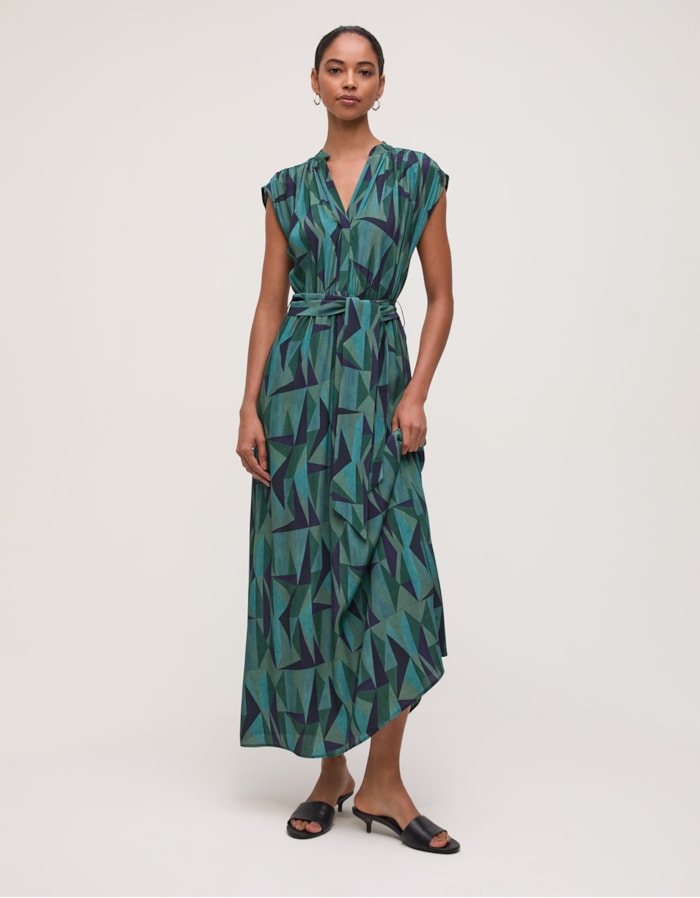 Shoulder — Vestido Geométrico Horizonte