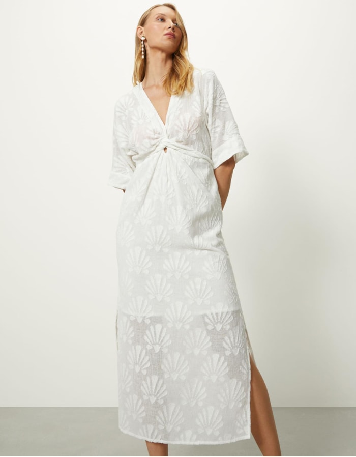 Vestido Jacquard Conchas