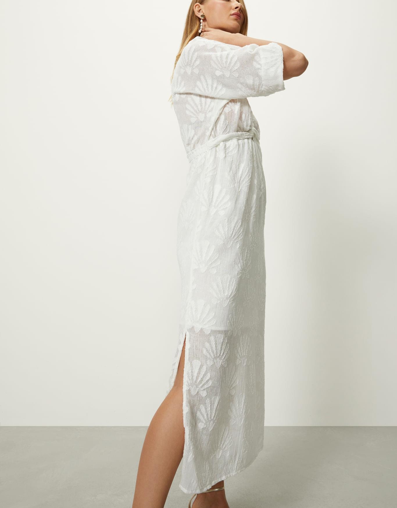 Vestido Jacquard Conchas
