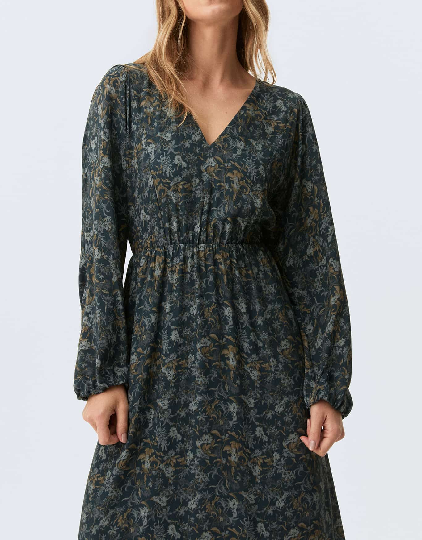 Vestido Jardim Azul Noite