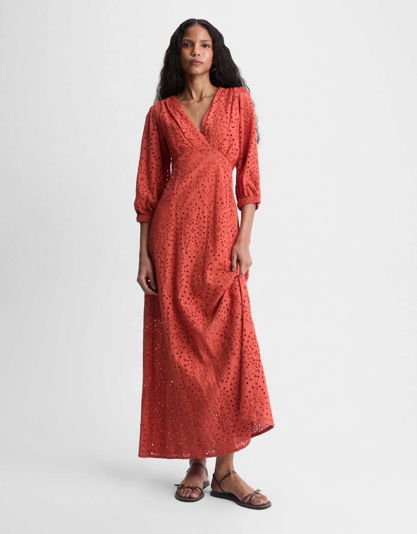 Vestido Laise Detalhes Franzidos