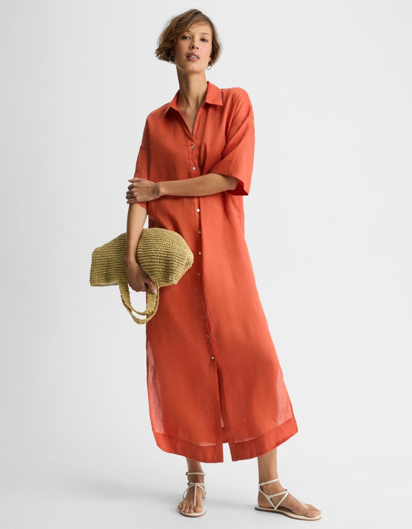 Vestido Linho Chemise