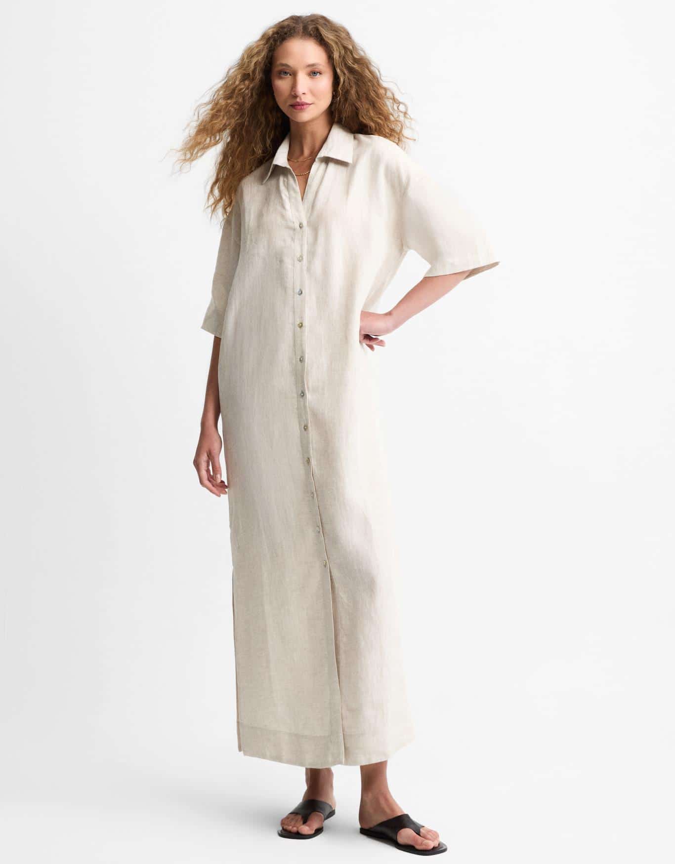 Vestido Linho Chemise