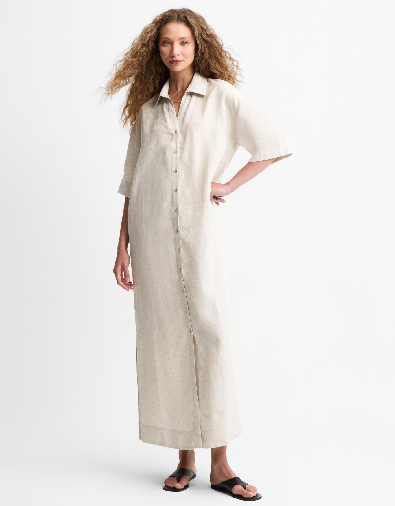 Vestido Linho Chemise