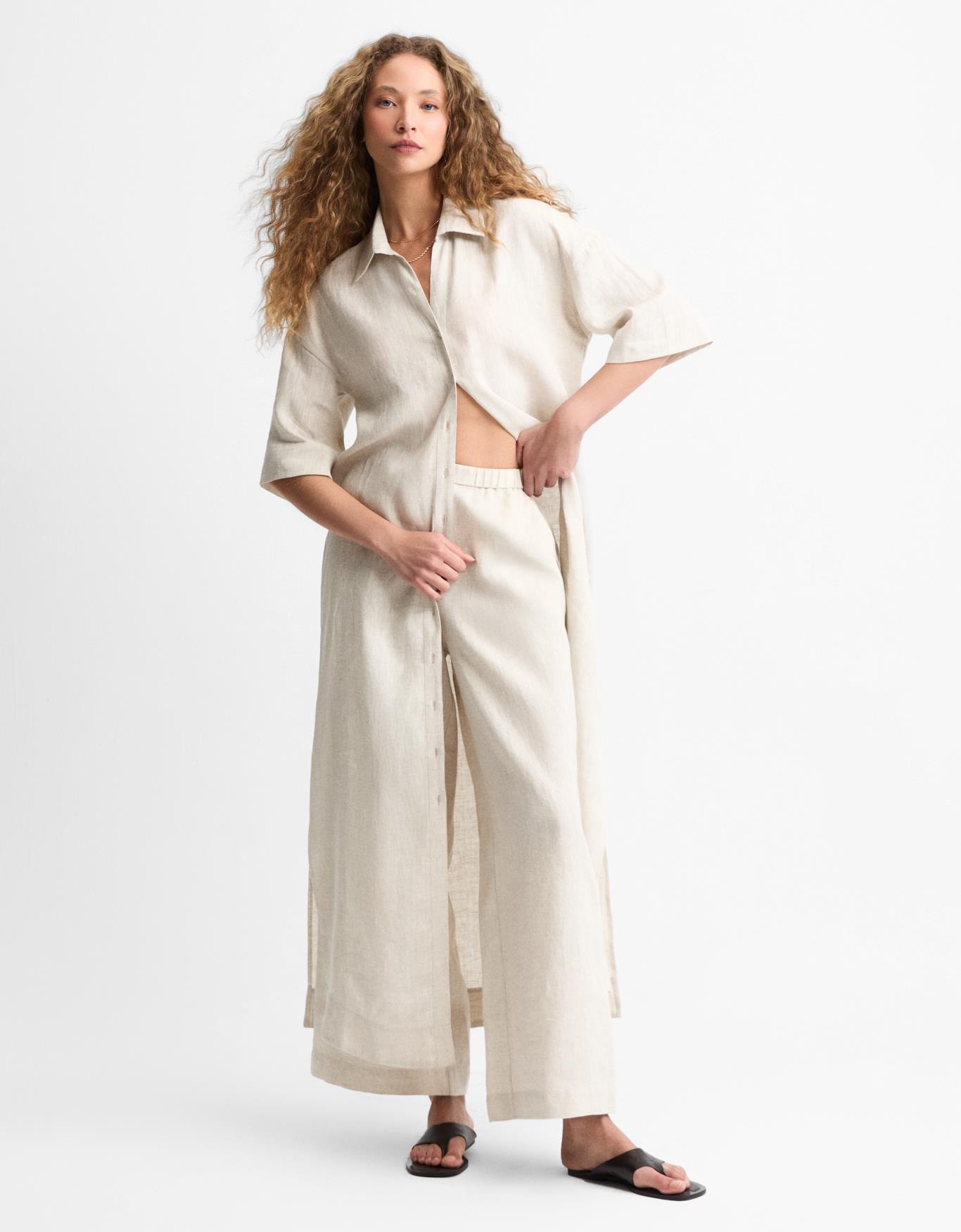 Vestido Linho Chemise