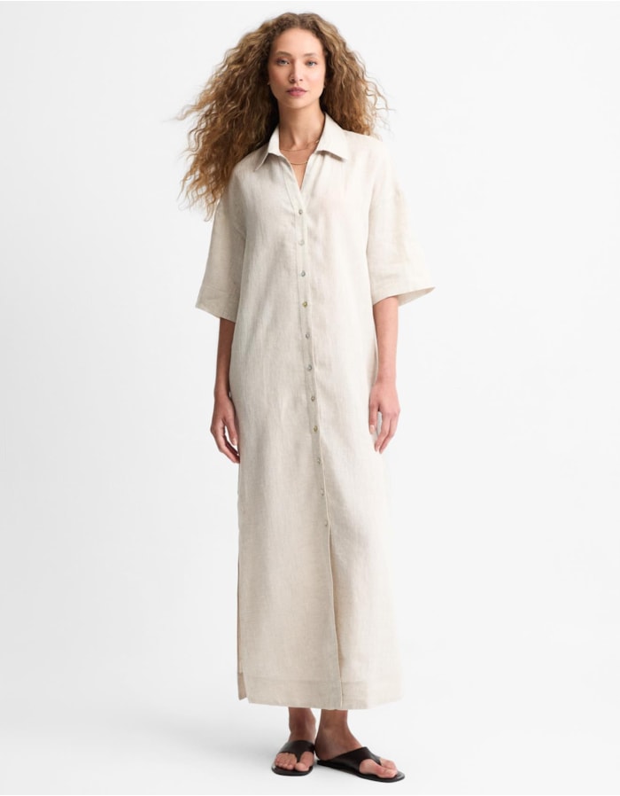 Shoulder — Vestido Linho Chemise