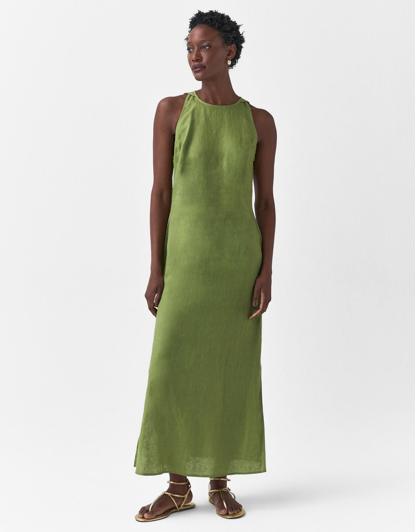 Vestido Linho Evasê