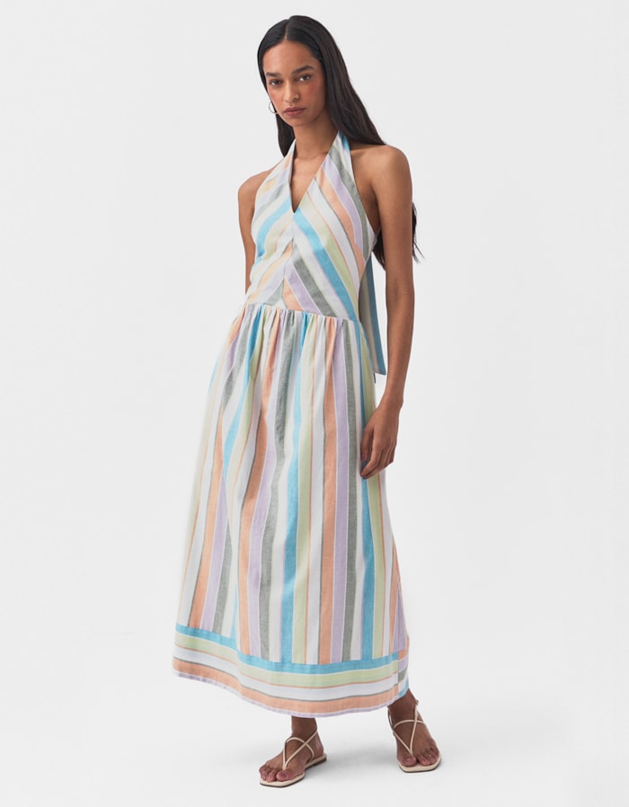 Shoulder — Vestido Listra Multicolor