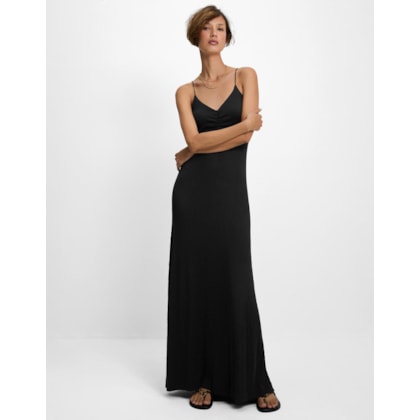 Vestido Malha Alça Fina