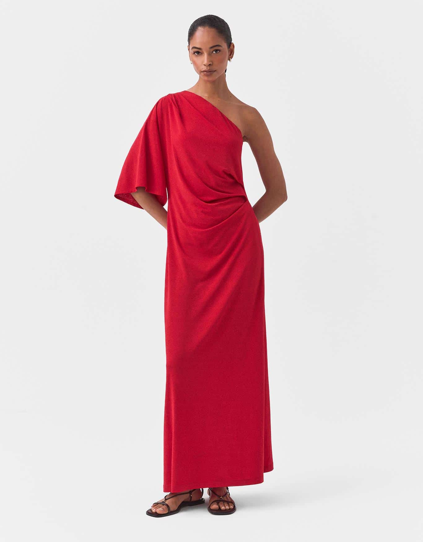 Vestido Malha Assimétrico