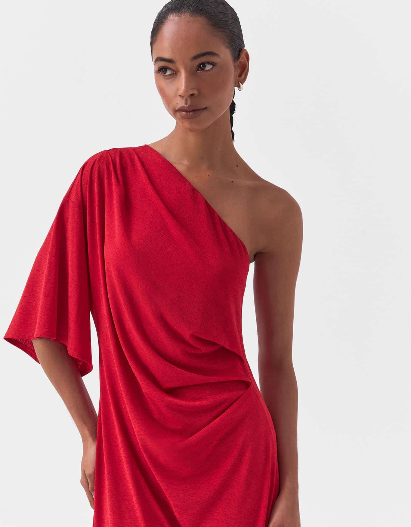 Vestido Malha Assimétrico