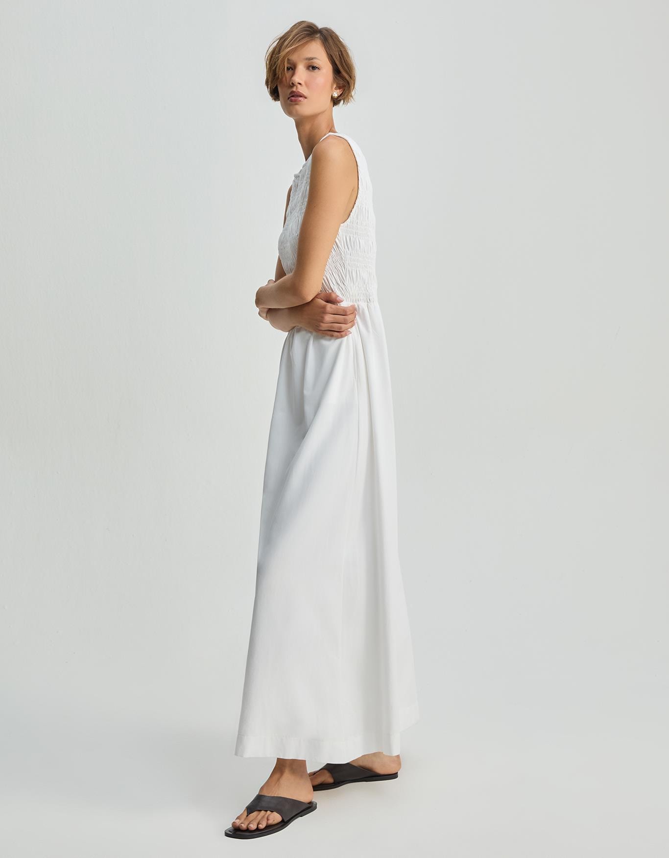 Vestido Malha Com Lastex