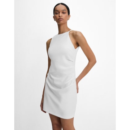 Vestido Malha Curto Drapeado