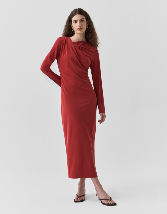 Shoulder — Vestido Malha Detalhe Decote