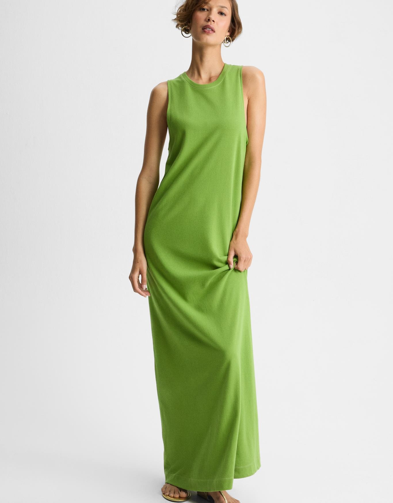 Vestido Malha Detalhe Lateral