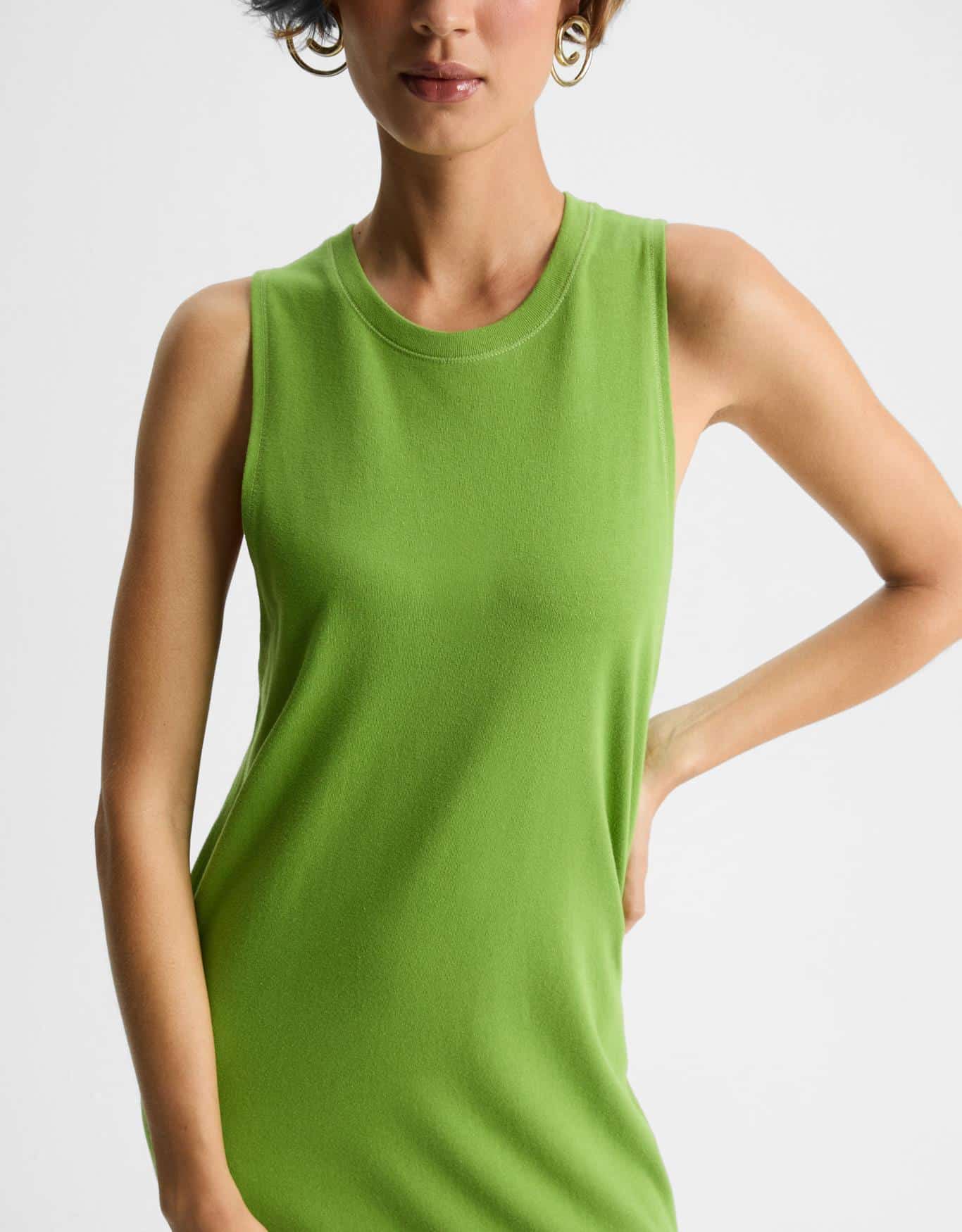 Vestido Malha Detalhe Lateral