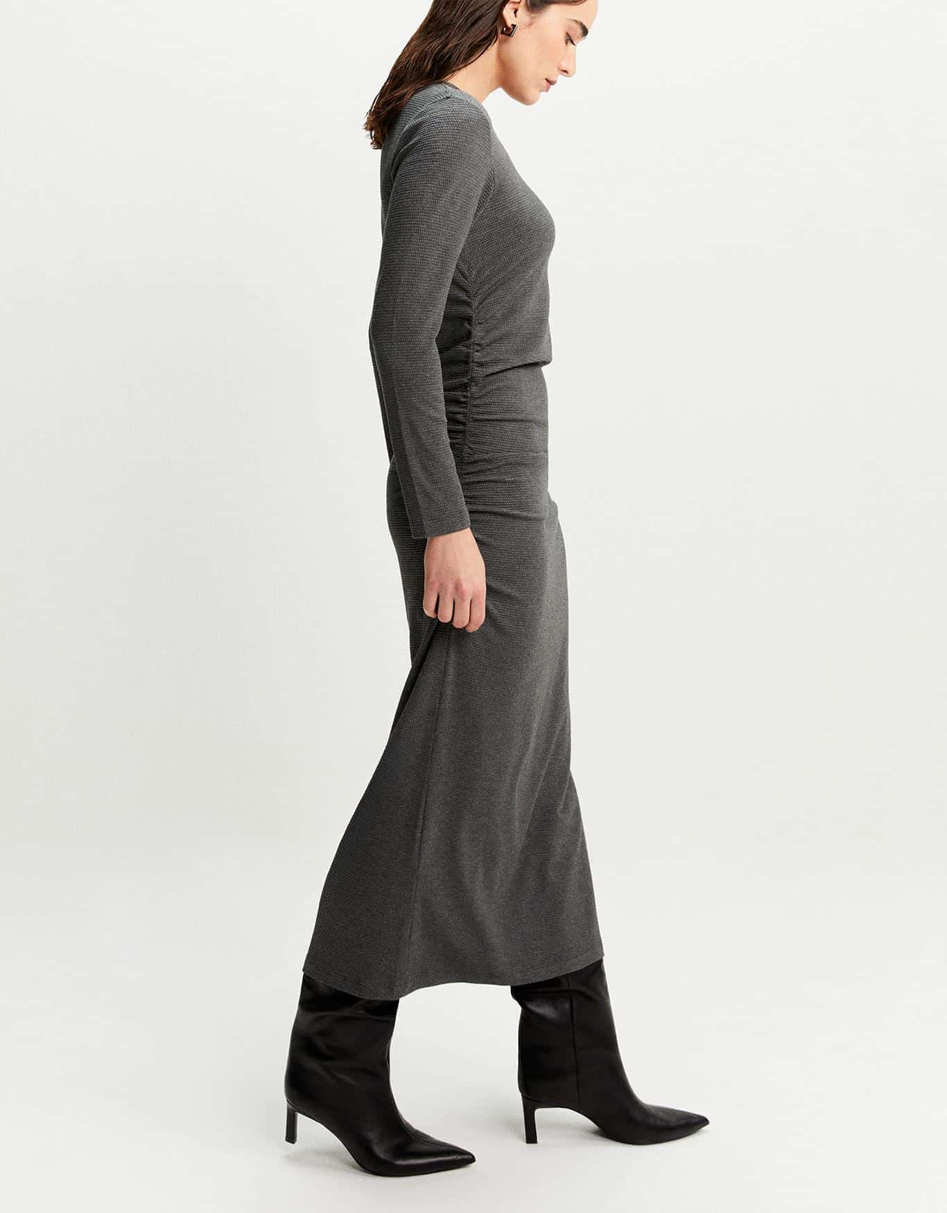 Vestido Malha Drapeado