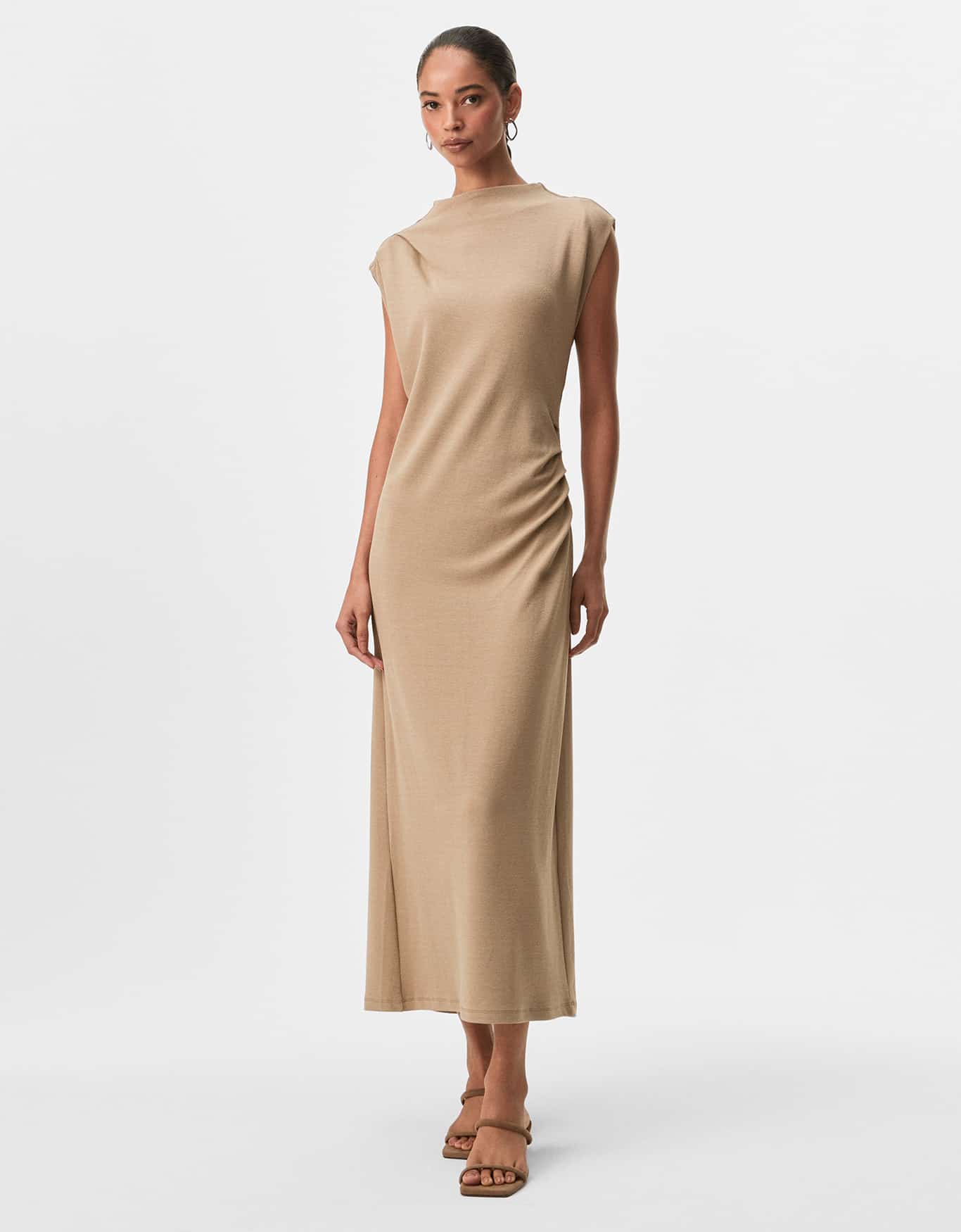 Vestido Malha Drapeado