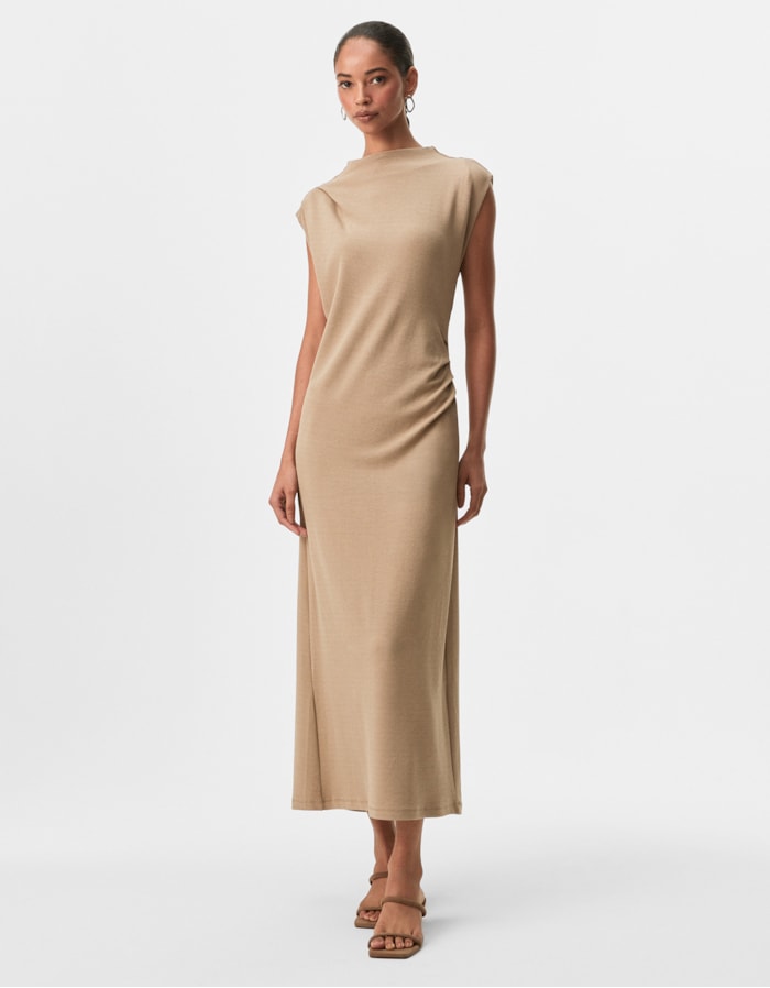 Shoulder — Vestido Malha Drapeado