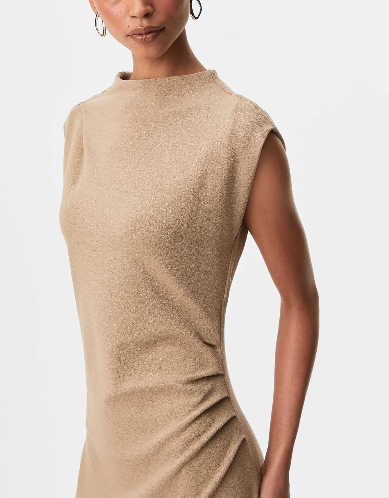 Vestido Malha Drapeado