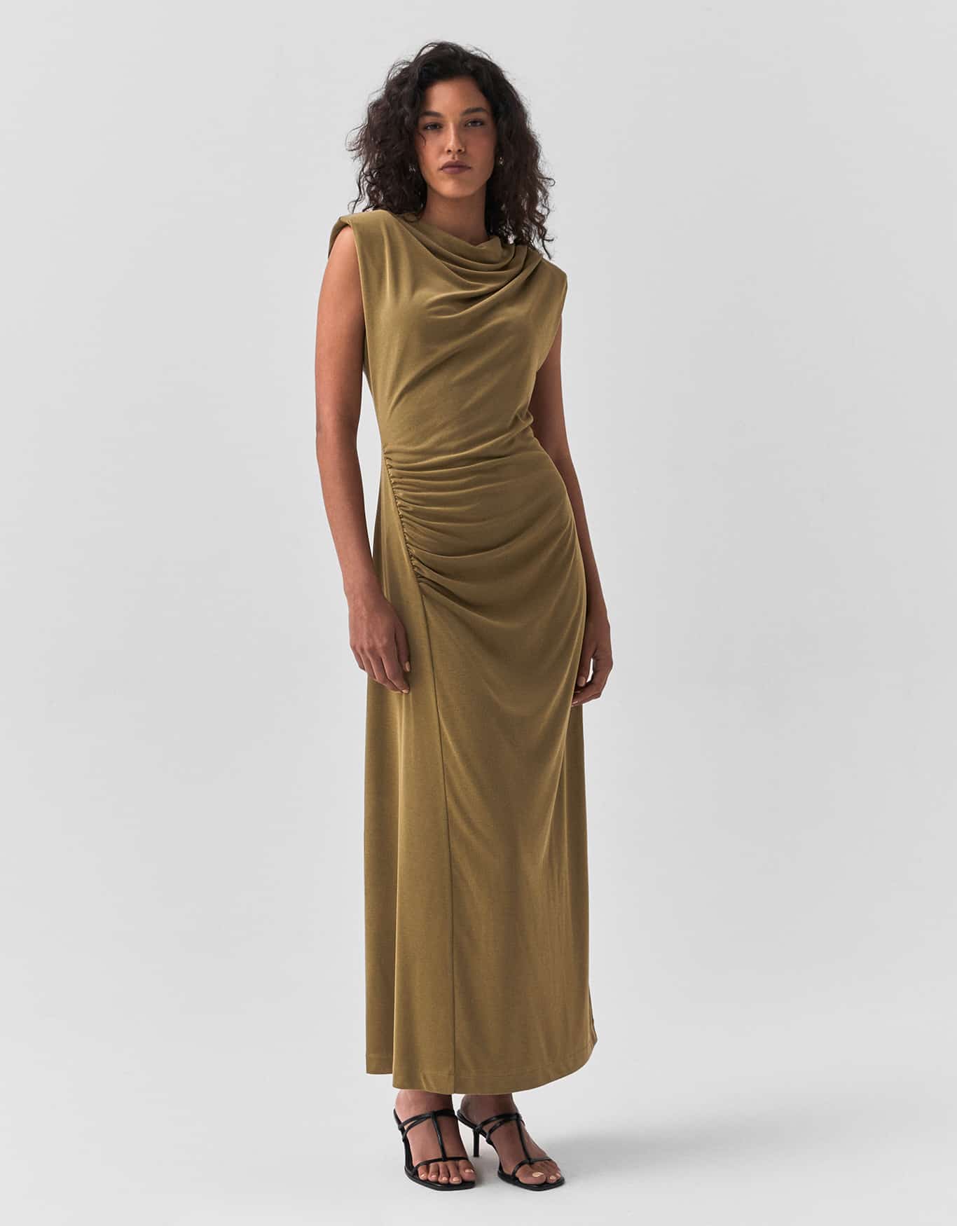 Vestido Malha Drapeado