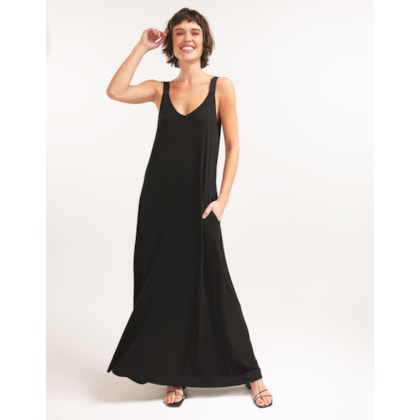 Vestido Malha Elastico Alça