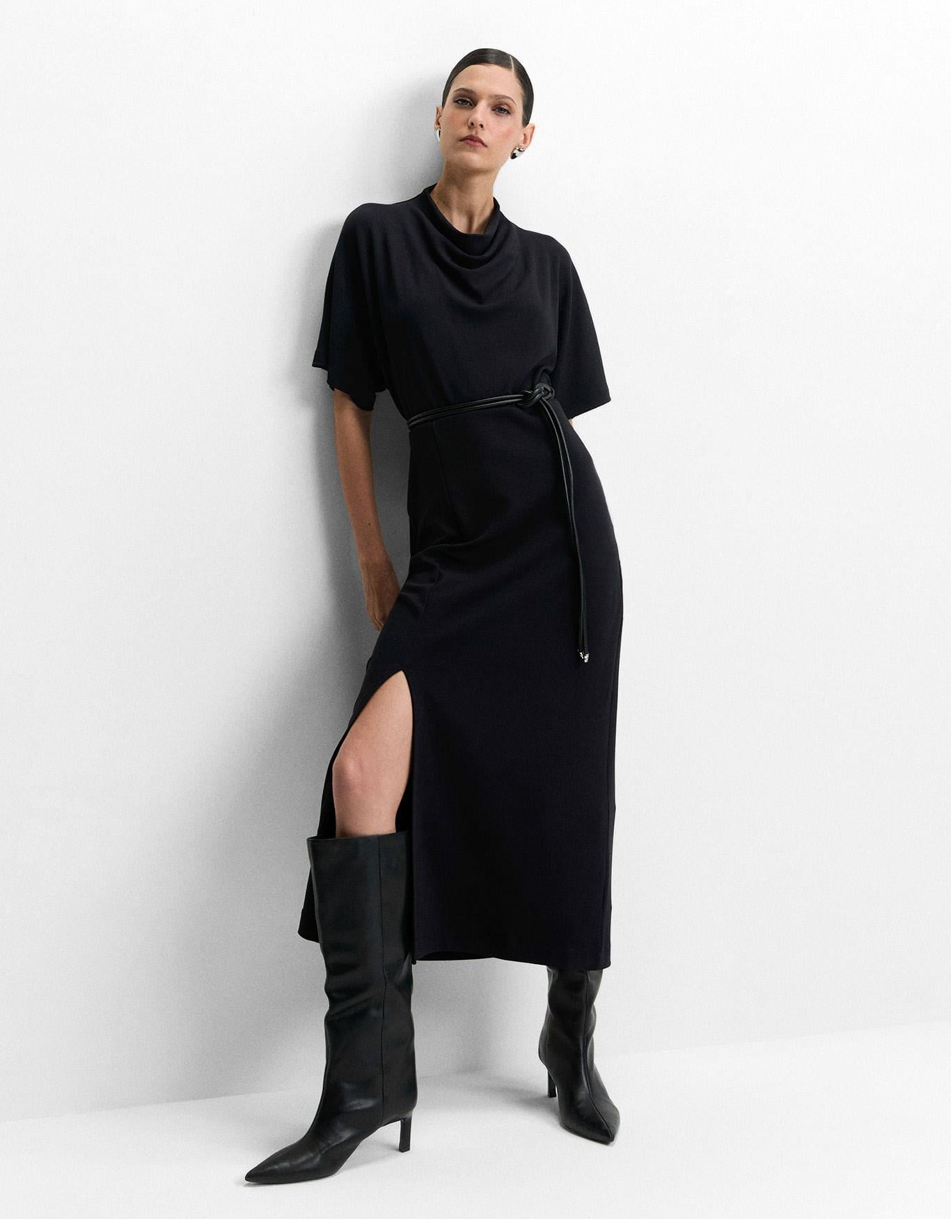 Vestido Malha Gola Degagê