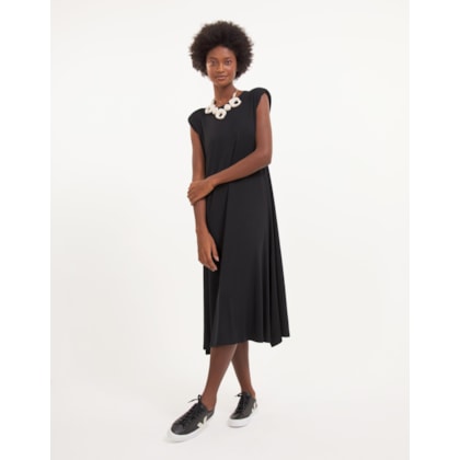 Vestido Malha Ombreira