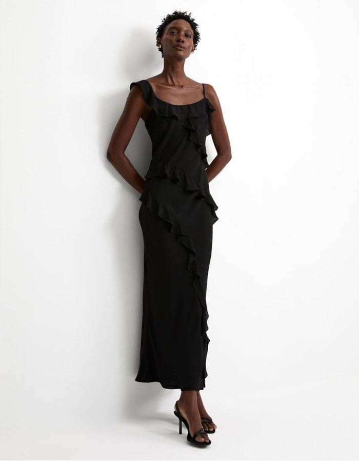 Shoulder — Vestido Midi Babados